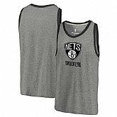 Brooklyn Nets Team Essential Tri-Blend Tank Top - Heather Gray,baseball caps,new era cap wholesale,wholesale hats